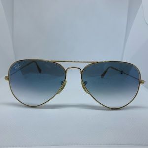 Ray-Ban | Aviator Blue Gradient Lenses in Gold
